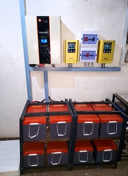 7.5kva Solar System with 8 batteries and 18 units of 300w panels